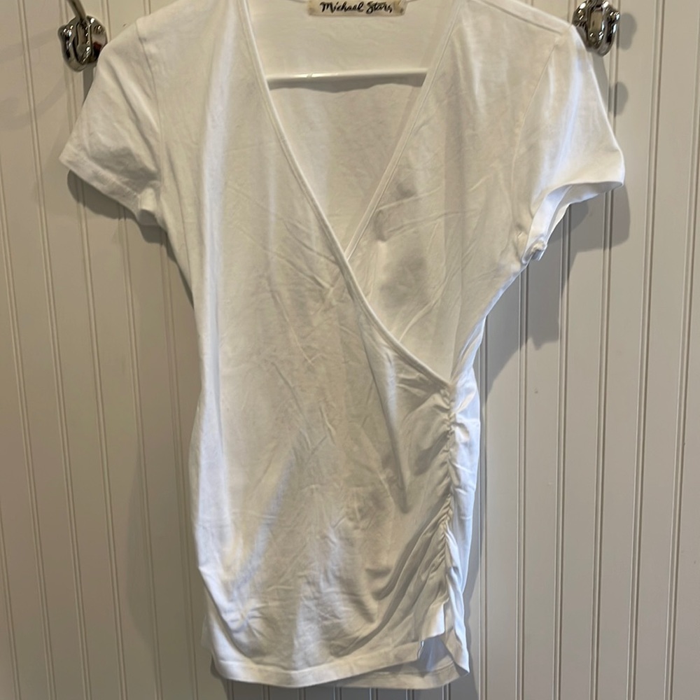 NWOT Michael‎ Stars Darling Split Neck Top!